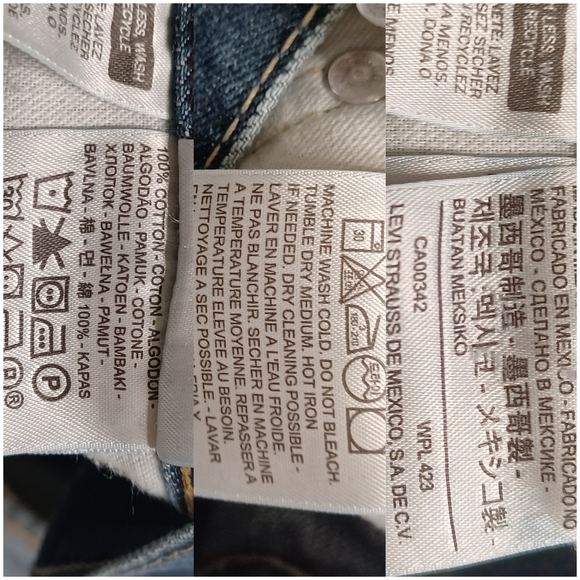 Levi Stauss & Co Men's 559 Blue Denim Jeans  Size 40Wx32L - Picture 11 of 12